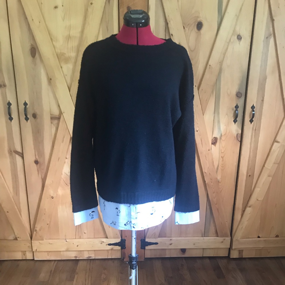 Super soft layered look sweater